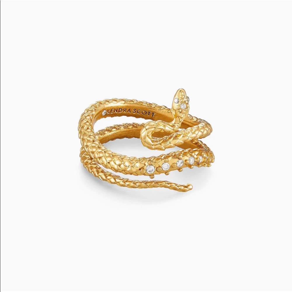 Kendra Scott Snake Ring- Phoenix Wrap Ring in Vintage Gold